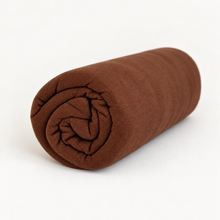 Hijab jersey coton terracotta roulé — Zayna Modeste