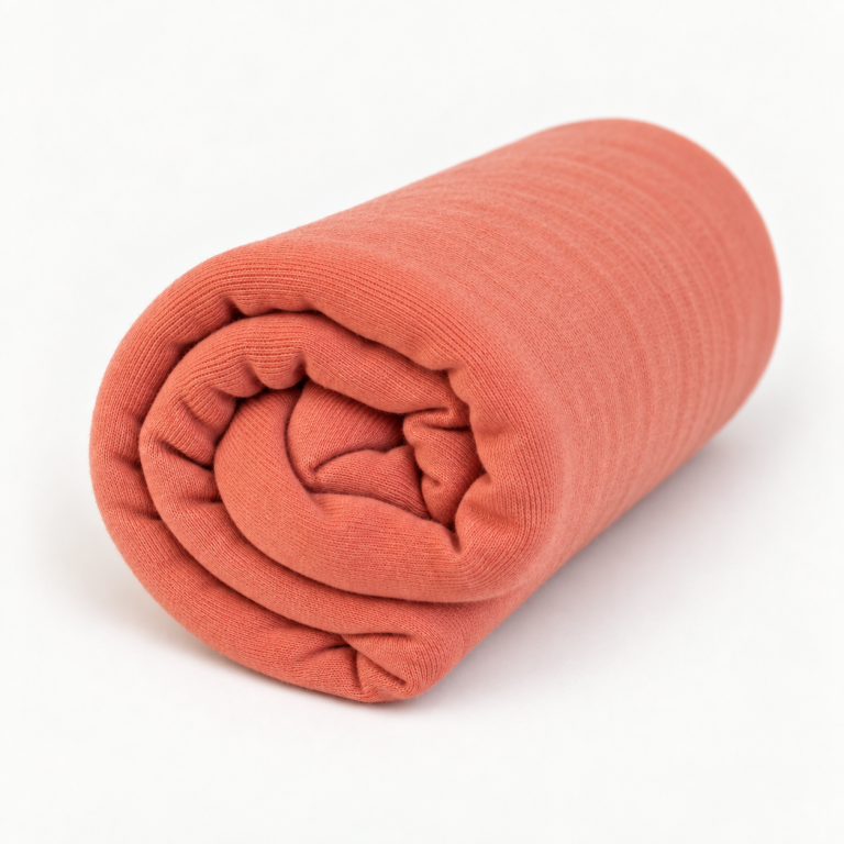 Hijab jersey coton corail roulé — Zayna Modeste